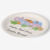 Fall Gender offenbaren wenig Pumpkin-Thema Pappteller (Schrägansicht)