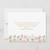 Fall Gender Reveal Pumpkin Danke Karte (Rückseite)