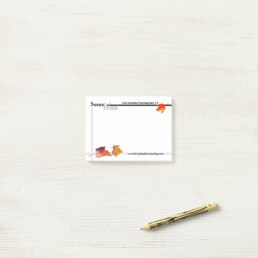 Fall-Geschäfts-Post-Itanmerkungen Post-it Klebezettel (Auf Schreibtisch)