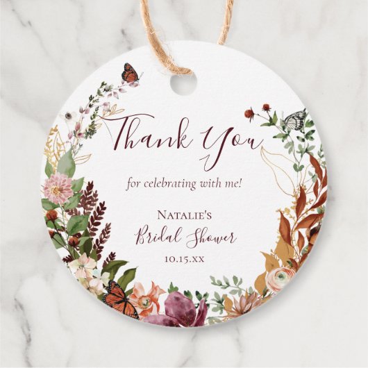 Fall Geschenkanhänger (Rückseite)