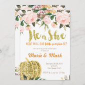 Fall-Geschlecht decken Einladung auf (Vorne/Hinten)