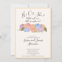 Fall Geschlecht offenbaren wenig Kürbisgewirr Einl Einladung