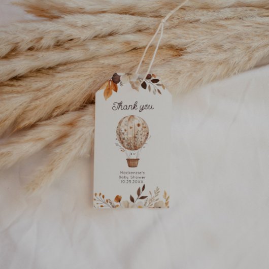 Fall Ghost Hot Air Ballon Babydusche Geschenkanhänger