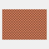 Fall Gingham Colors, Wrapping Paper Sheets Geschenkpapier Set (Vorderseite 3)