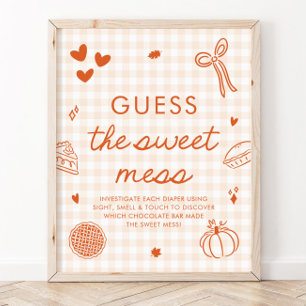Fall-Gingham-Cutie-Pie-Rätsel um das süße Chaos-Sp Poster