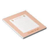 Fall Gingham Notepad Notizblock (angewinkelt)