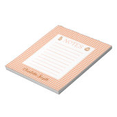 Fall Gingham Notepad Notizblock (Rotiert)