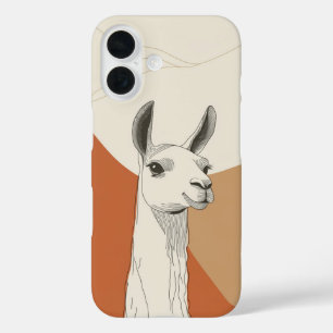 Fall Giraffe Liebe - Niedliche Minimalistische Kun iPhone 16 Hülle