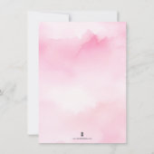 Fall Girl Baby Duwer Einladungen Kleine Pumpkin (Rückseite)