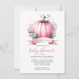 Fall Girl Baby Duwer Einladungen Kleine Pumpkin