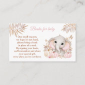 Fall Girl Elephant Babyduschbücher für Babykarte Begleitkarte (Vorderseite)