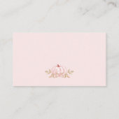 Fall Girl Elephant Babydusche Windelwaschkarte Begleitkarte (Rückseite)