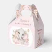 Fall Girl Pink Babydusche Kleines Gabel Geschenkschachtel (Vorderseite)