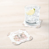 Fall Girl Pink Babydusche Untersetzer (Vor Ort)