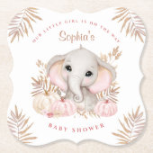 Fall Girl Pink Babydusche Untersetzer (Vorderseite)