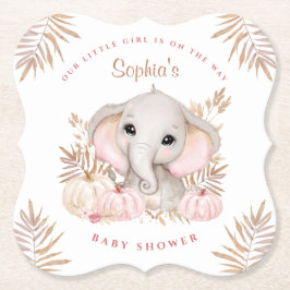 Fall Girl Pink Babydusche Untersetzer