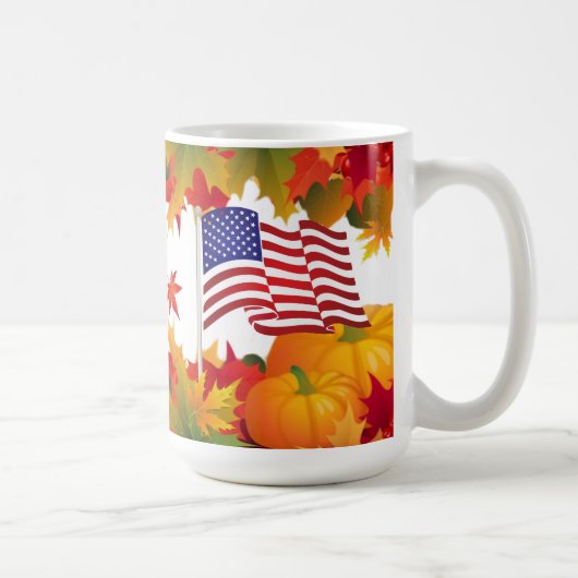 Fall Glory Patriotic Kaffeetasse (Rechts)