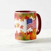 Fall Glory Patriotic Tasse (VorderseiteRechts)