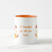 Fall Gnome Erntedank Tasse (Zentrum)