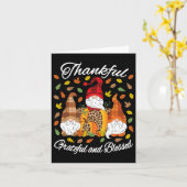 Fall Gnome Kariert Leopard Pumpkin Erntedank Bles Karte (Gelbe Blume)