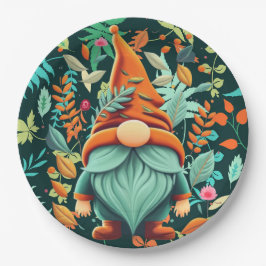 Fall Gnome Pappteller