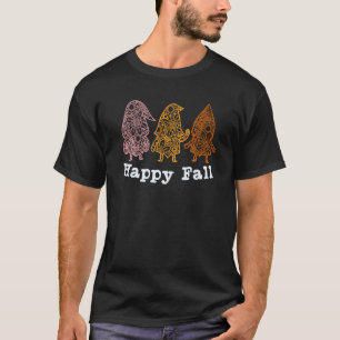Fall Gnome Pilgrim Gnomes Happy Thanksgiving T-Shirt