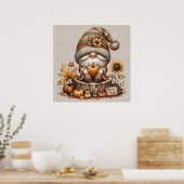 Fall Gnome Poster (Küche)