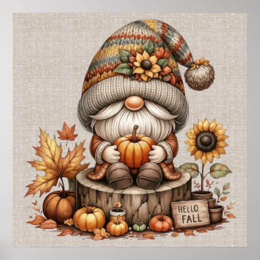 Fall Gnome Poster (Vorne)