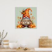 Fall Gnome Poster (Küche)