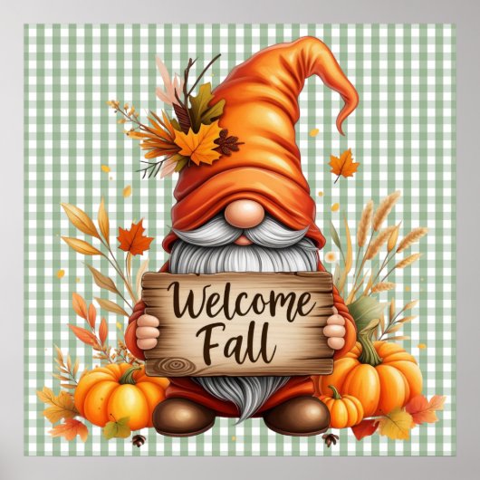 Fall Gnome Poster (Vorne)