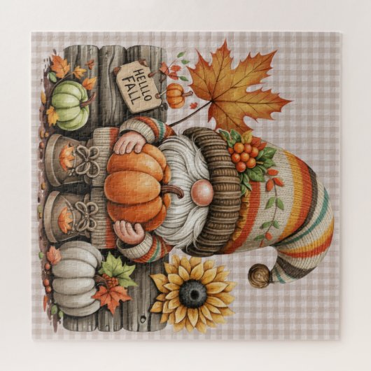 Fall Gnome Puzzle (Horizontal)