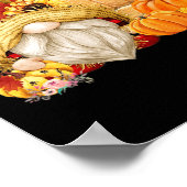 Fall Gnome Scarecrow Gnome Fall Halloween Thanksgi Poster (Ecke)