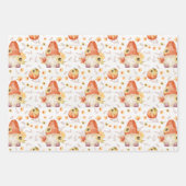 Fall Gnome und Pumpkins Packpapier Blätter (Vorderseite)