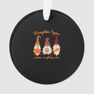 Fall Gnomes Pumpkin Pumpkin Gewürz macht alles Ornament