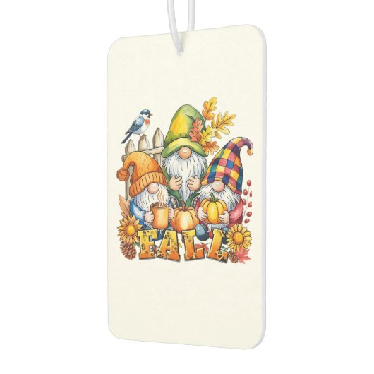 Fall Gnomes Sublimation Autumn Love Classic T-Shir Autolufterfrischer (Links)