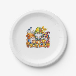 Fall Gnomes Veröffentlichung Herbst Liebe Classic Pappteller