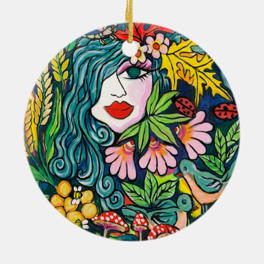 FALL GODDESS KERAMIK ORNAMENT (Hinten)