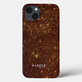 Fall Gold Glitzer Individuelle Name Case-Mate iPho iPhone Hülle