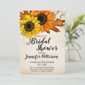 Fall Golden & Orange Brautparty Einladung (Stehend Vorderseite)