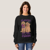 Fall Golden Retriever Lovers Halloween Sweatshirt (Vorne ganz)
