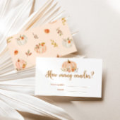 Fall Goldfolienkürbis wie viele Bonbons Begleitkarte