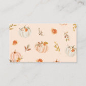 Fall Goldfolienkürbis wie viele Kürbis Begleitkarte (Rückseite)