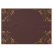 Fall Gothic Wedding Rustic Orange Maroon Tischdecke (Vorderseite (Horizontal))