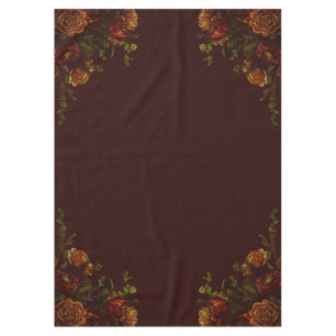 Fall Gothic Wedding Rustic Orange Maroon Tischdecke