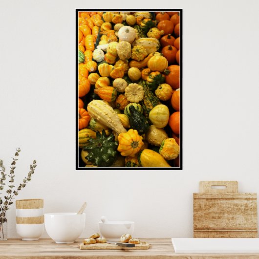 Fall Gourds Poster (Küche)