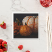 Fall Gourds und Pumpkin Serviette (Beispiel)