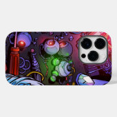 Fall Graffiti Gaming Case-Mate iPhone Hülle (Rückseite (Horizontal))