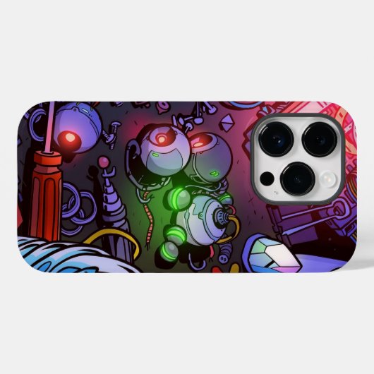 Fall Graffiti Gaming Case-Mate iPhone Hülle (Rückseite (Horizontal))