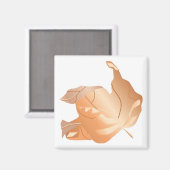 Fall Graident Ahornleaf Magnet (Vorderseite/Rückseite)