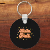 Fall Graphic T-Shirts - Hello Fall Schlüsselanhänger (Vorderseite)
